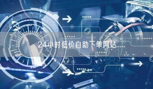 24小时低价自助下单网站