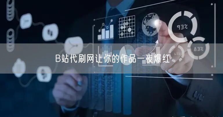 B站代刷网让你的作品一夜爆红